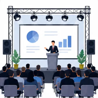 Corporate event AV rental